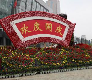 深圳節(jié)日花卉搭建